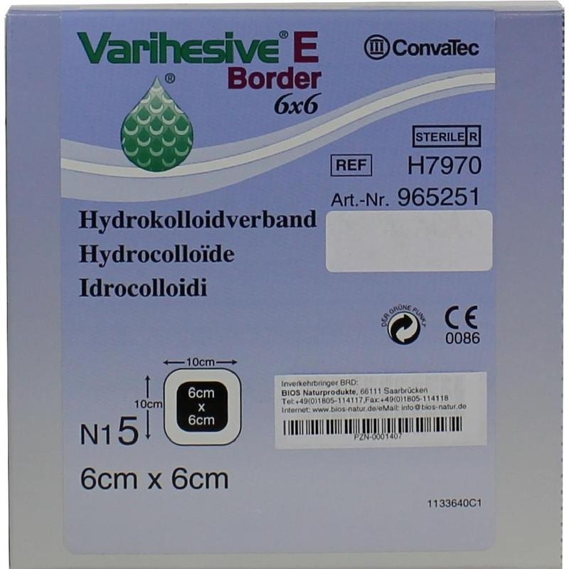 VARIHESIVE E Border 6x6 cm HKV hydroaktiv 965251