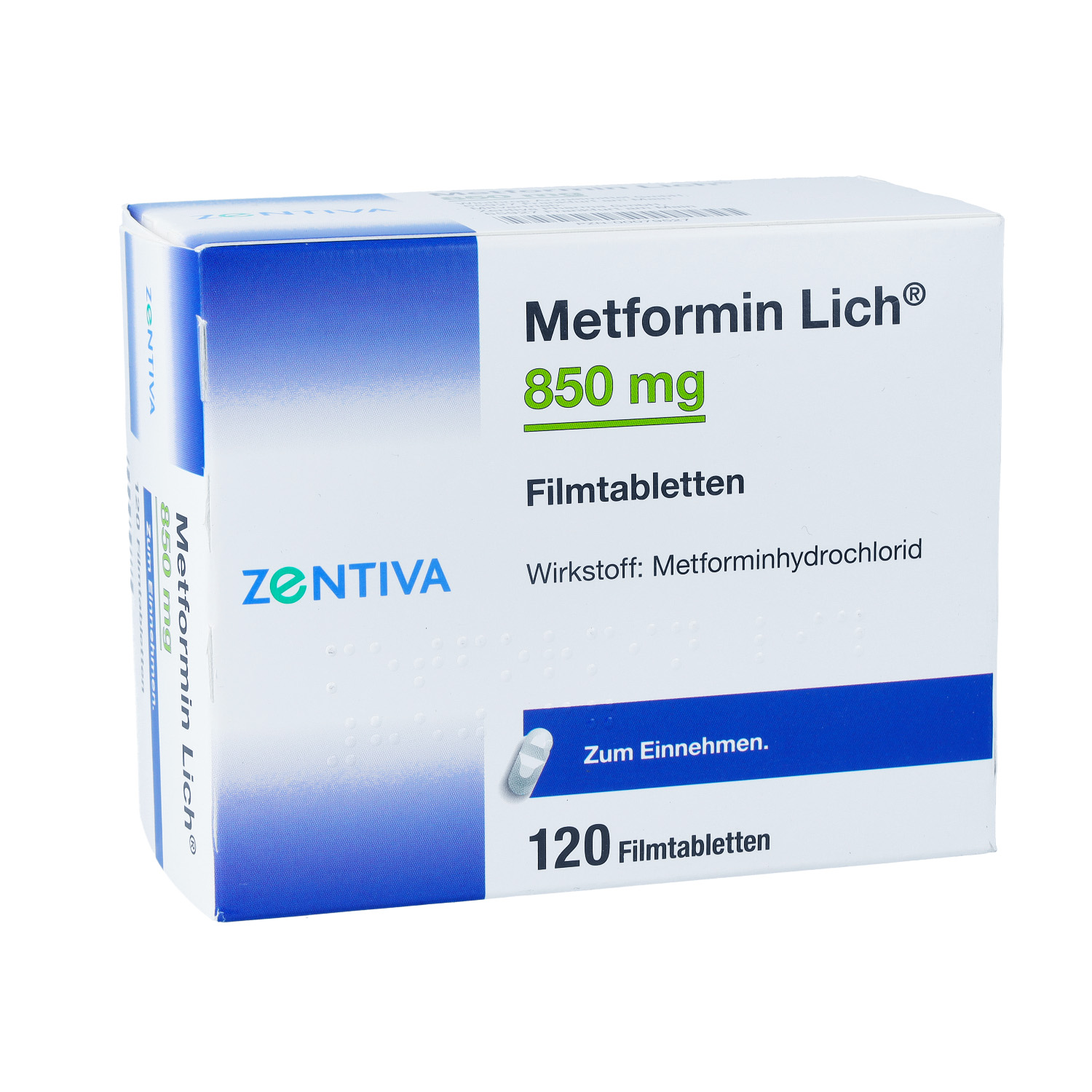 METFORMIN Lich 850 mg Filmtabletten