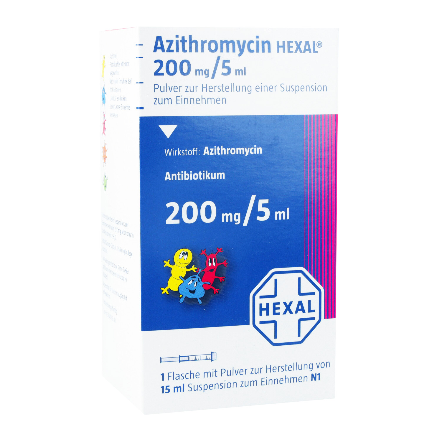 AZITHROMYCIN HEXAL 200mg/5ml Plv.z.Susp.-Herst.