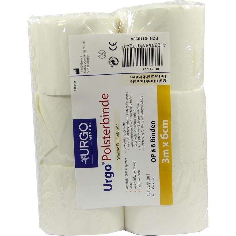 URGO POLSTERBINDE 6 cmx3 m