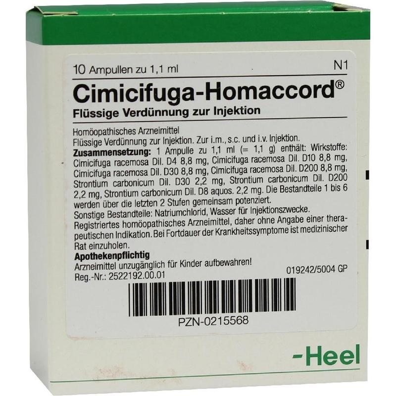 CIMICIFUGA HOMACCORD Ampullen