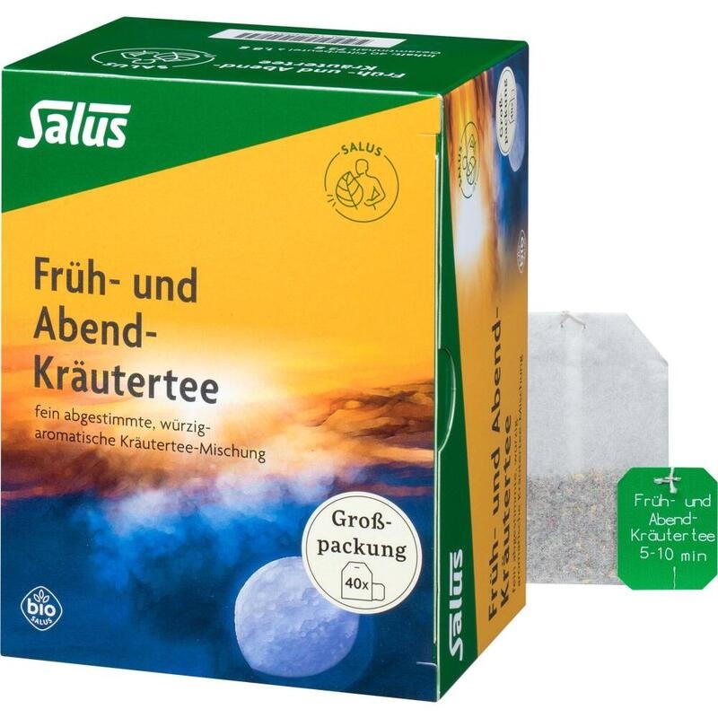 FRÜH- UND ABEND-Kräutertee Bio Salus Filterbeutel
