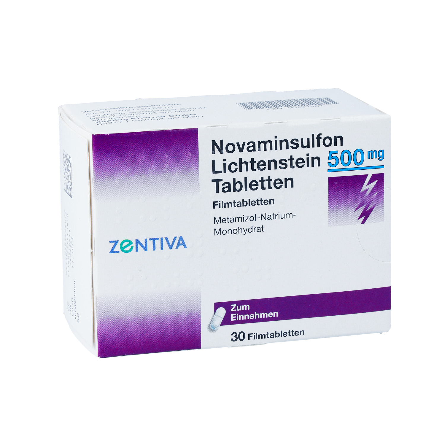 Novaminsulfon 500 mg Lichtenstein Filmtabletten