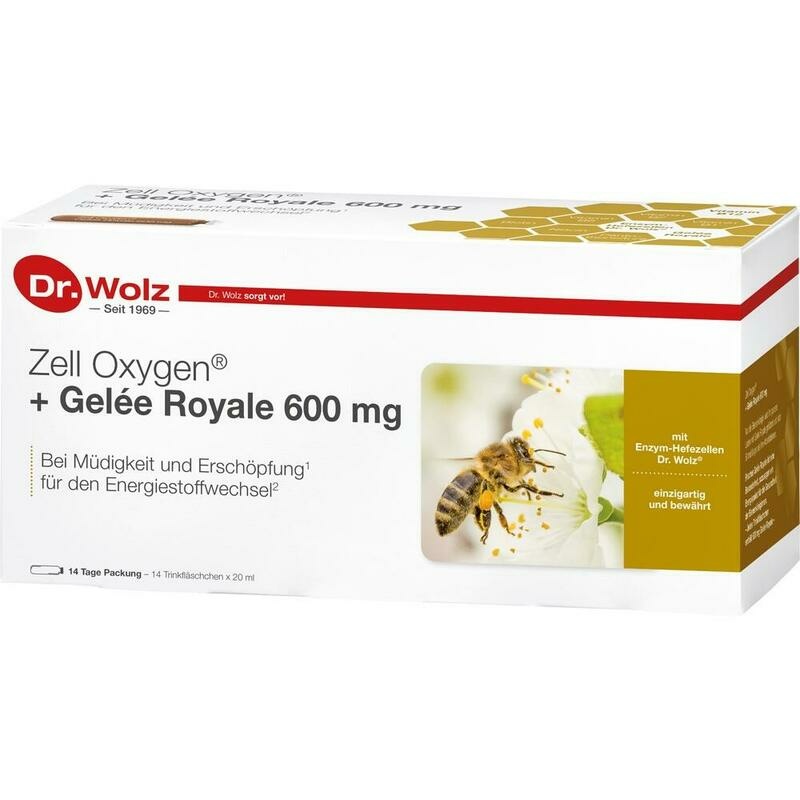 ZELL OXYGEN+Gelee Royale 600 mg Trinkampullen