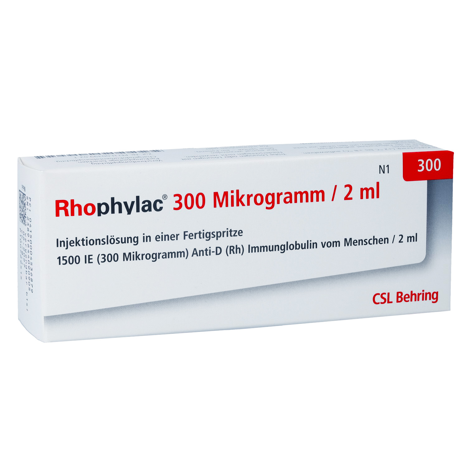 RHOPHYLAC 300 μg/2 ml Injektionslsg.in Fertigspr.