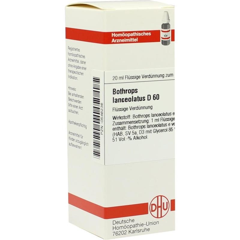 BOTHROPS lanceolatus D 60 Dilution