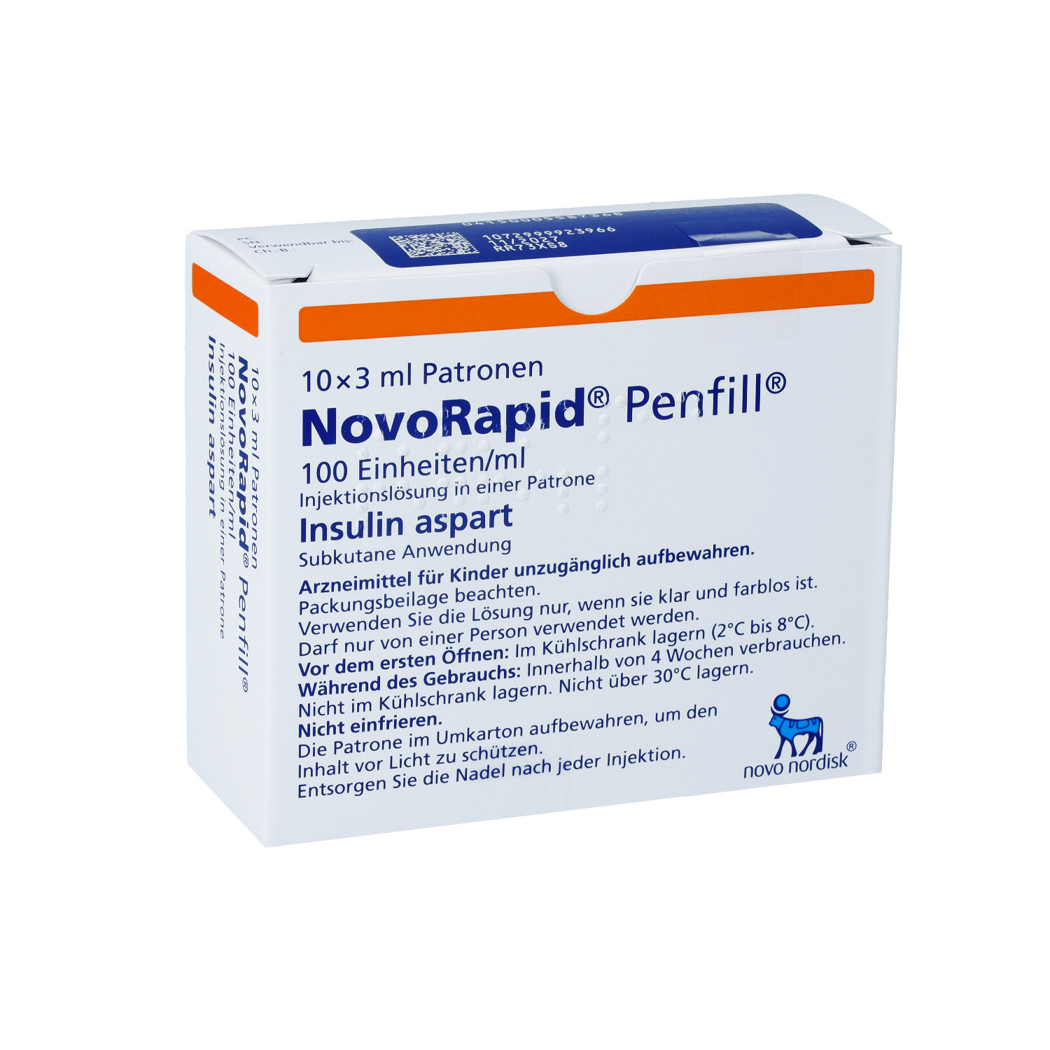 NOVORAPID Penfill 100 E/ml Inj.-Lsg.i.e.Patrone