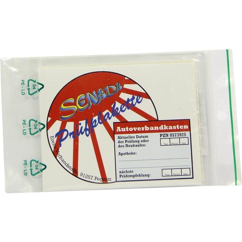 SENADA Plakette Auto Verbandkasten