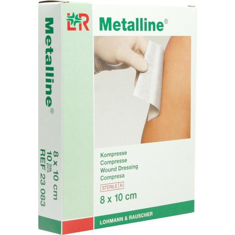 METALLINE Kompressen 8x10 cm steril