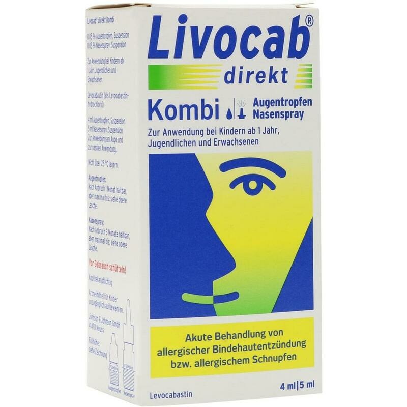 Livocab direkt Kombi – Augentropfen & Nasenspray bei Heuschnupfen
