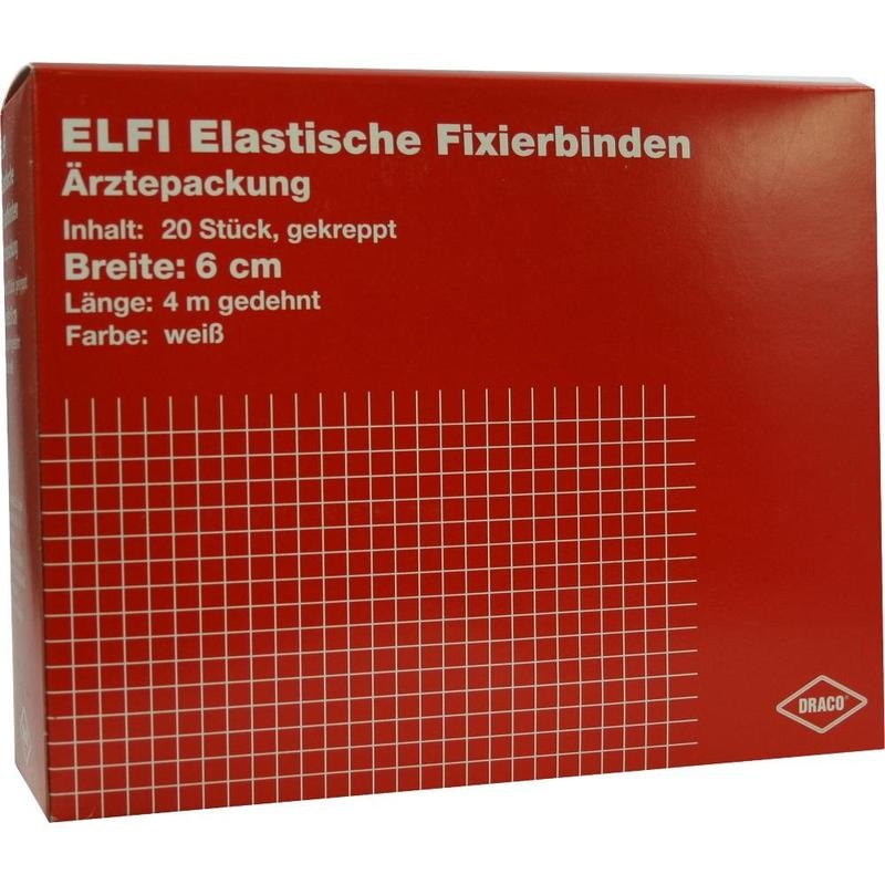 DRACOELFI elast.Fixierbinde 6 cmx4 m gekreppt