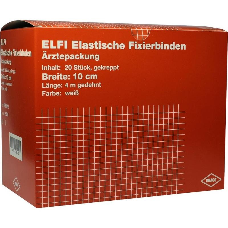 DRACOELFI elast.Fixierbinde 10 cmx4 m gekreppt