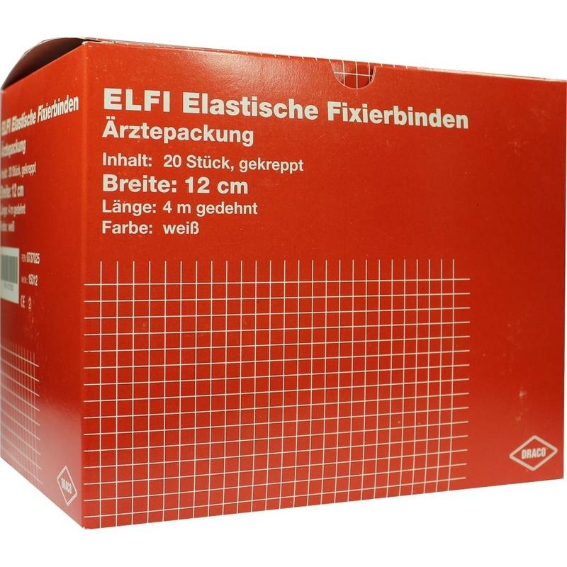 DRACOELFI elast.Fixierbinde 12 cmx4 m gekreppt