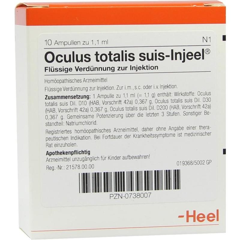 OCULUS totalis suis Injeel Ampullen