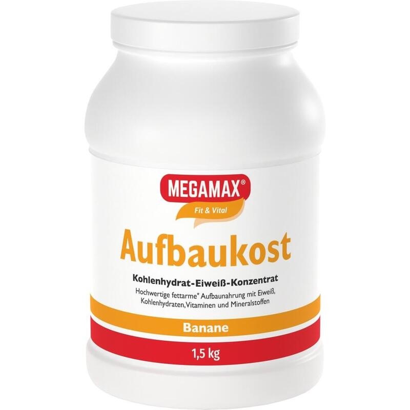 MEGAMAX Aufbaukost Banane Pulver