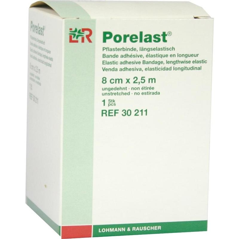 PORELAST Pflasterbinde 8 cmx2,5 m