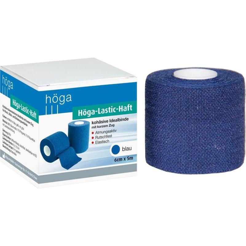 HÖGA-LASTIC-haft Binde 6 cmx5 m blau
