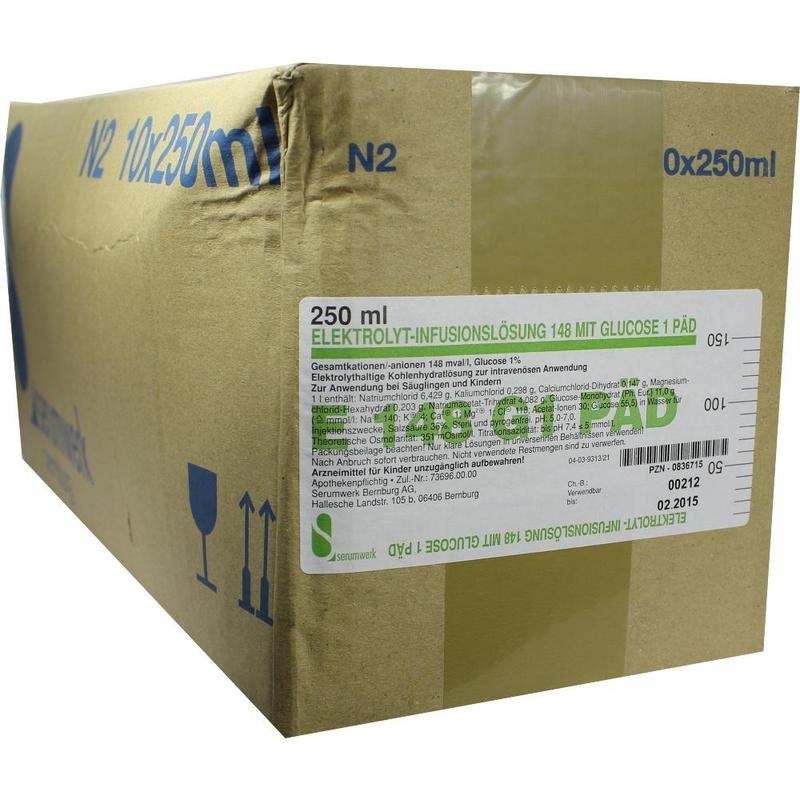 ELEKTROLYT Inf.-Lsg. 148 m.Glucose 1 päd.