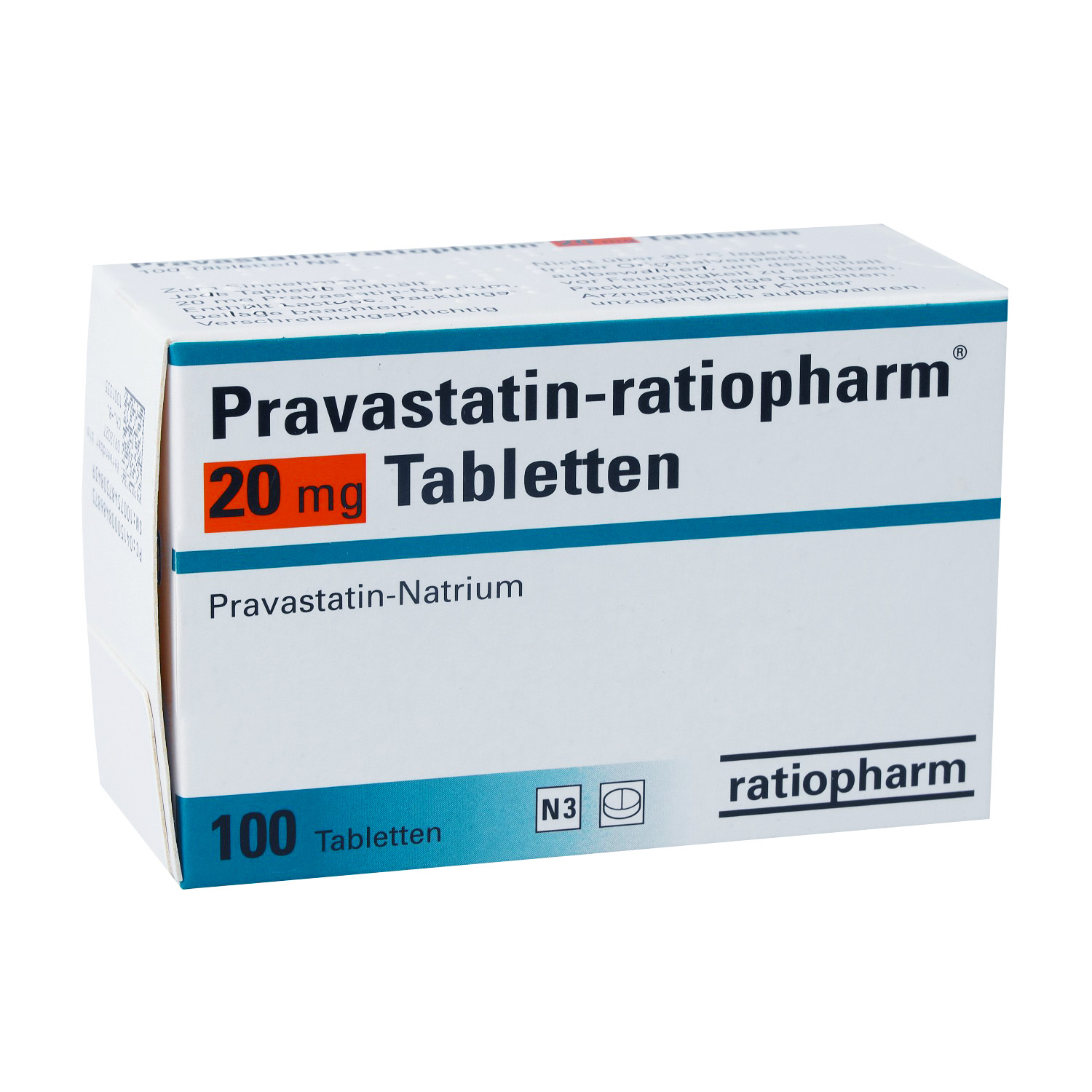 PRAVASTATIN-ratiopharm 20 mg Tabletten