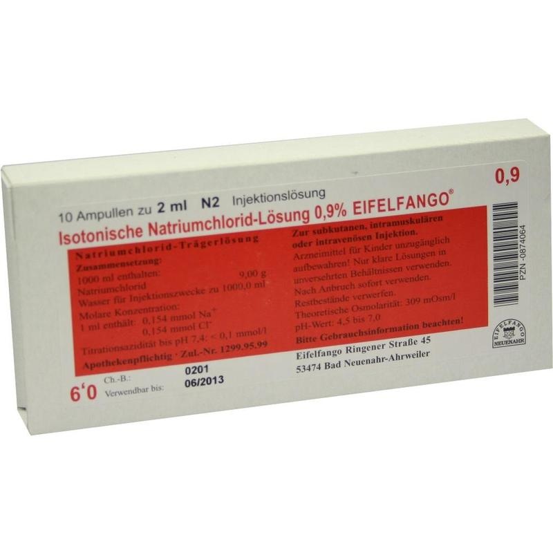 ISOTONISCHE NaCl Lösung 0,9% Eifelfango Inj.-Lsg.
