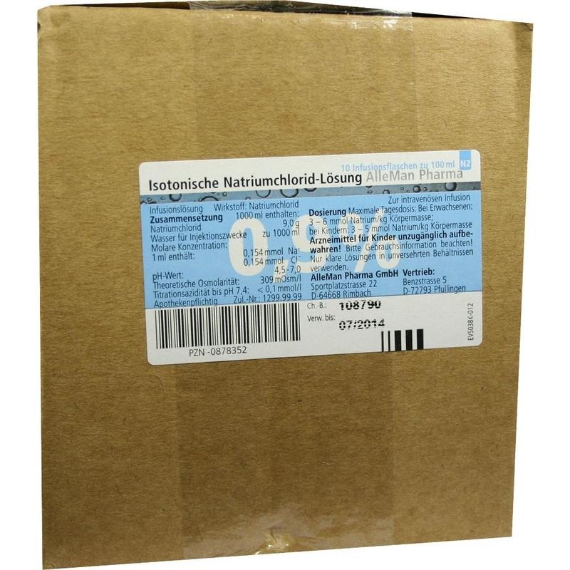 ISOTONISCHE NaCl 0,9% DELTAMEDICA Inf.-Lsg.Plastik