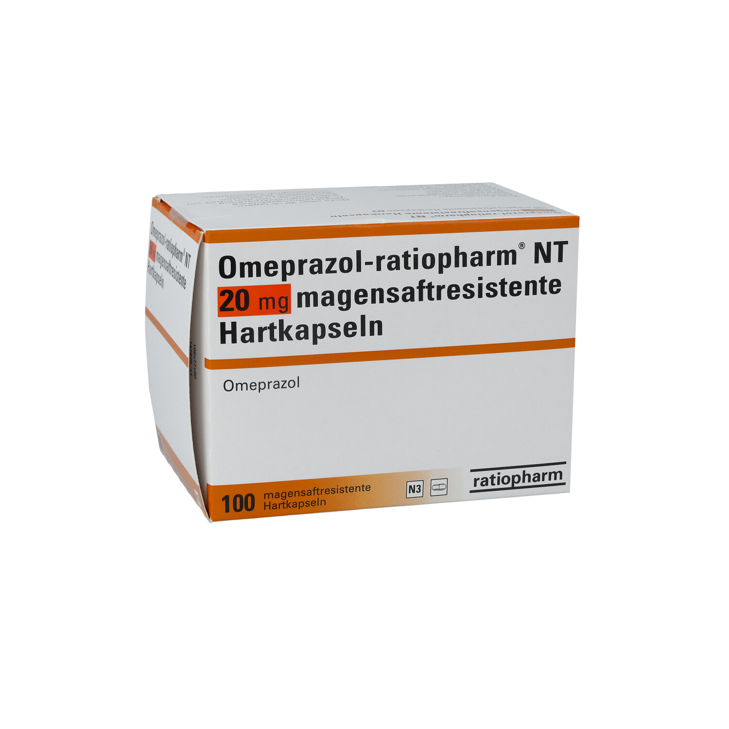 OMEPRAZOL-ratiopharm NT 20 mg magensaftr.Hartkaps.