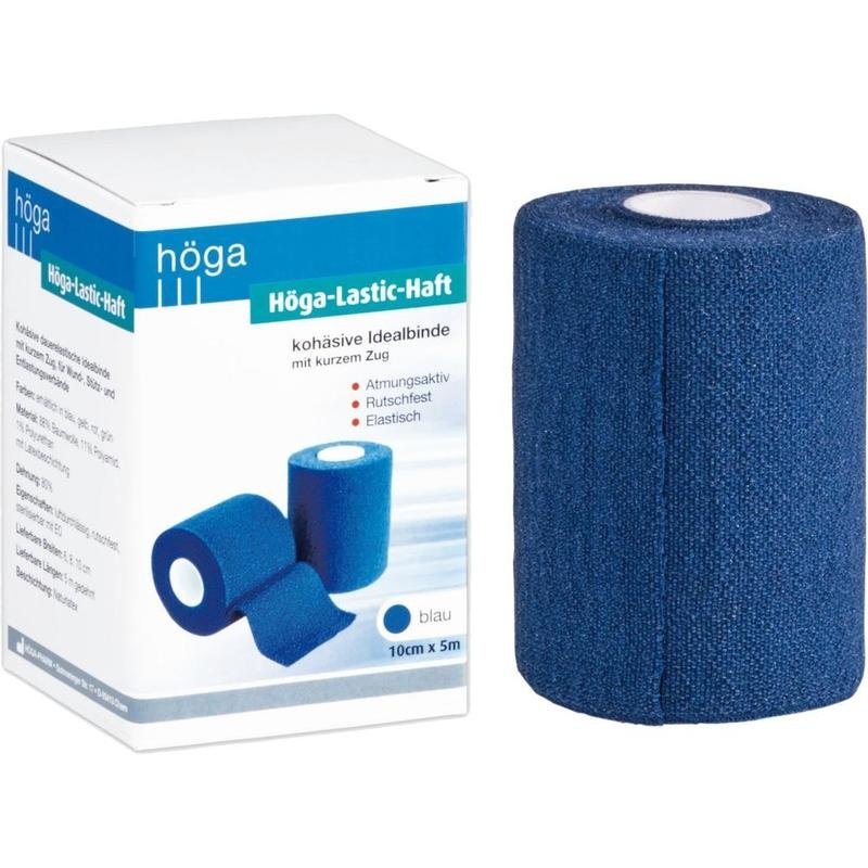HÖGA-LASTIC-haft Binde 10 cmx5 m blau