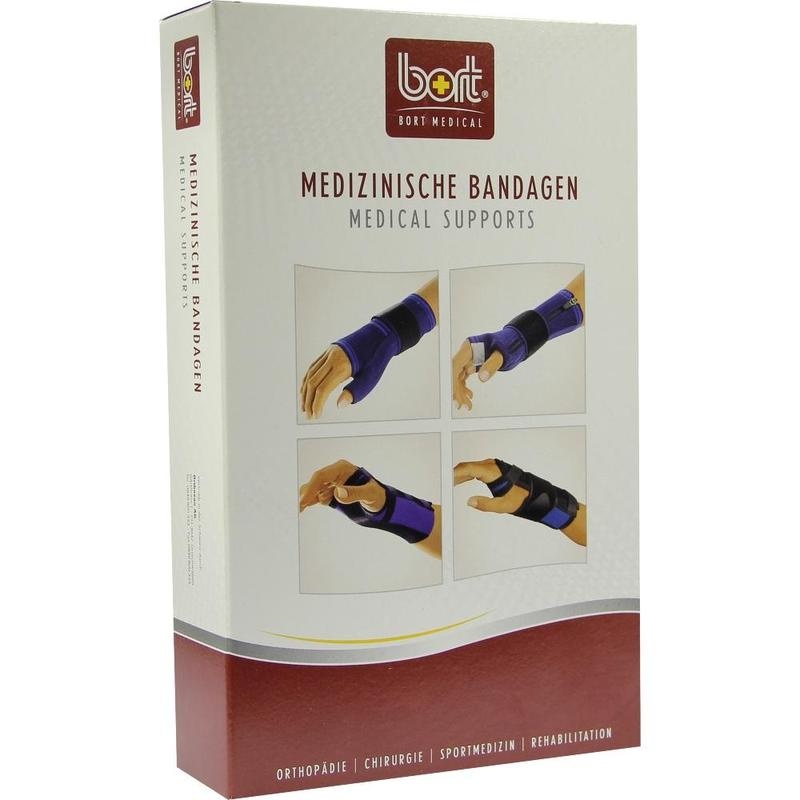 BORT Handgelenkstütze m.Aluschiene re.M blau