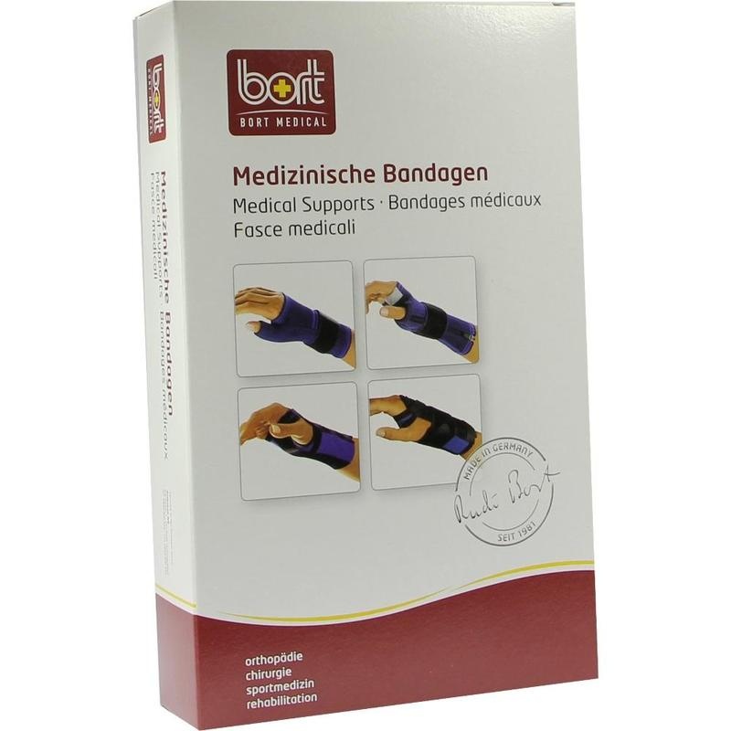 BORT Handgelenkstütze m.Aluschiene li.L blau