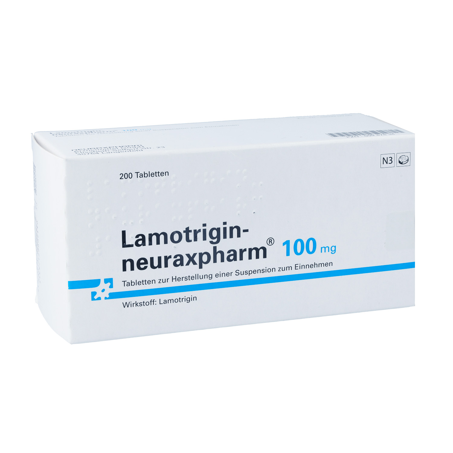 LAMOTRIGIN-neuraxpharm 100 mg Tab.z.H.Susp.z.Einn.