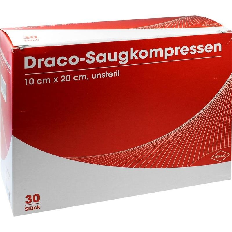 SAUGKOMPRESSEN unsteril 10x20 cm Draco