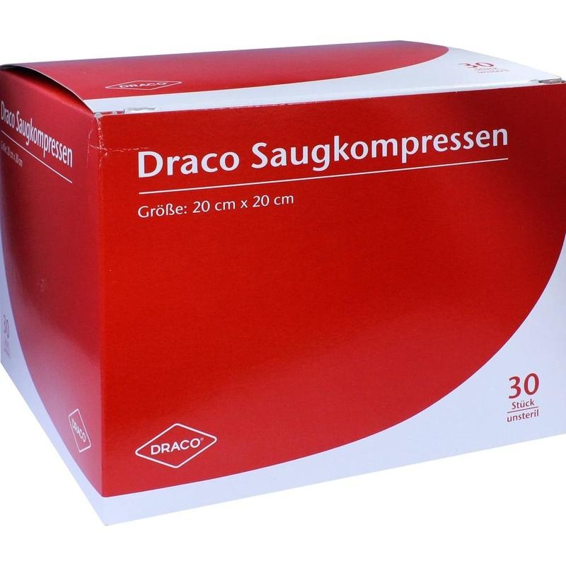 SAUGKOMPRESSEN unsteril 20x20 cm Draco