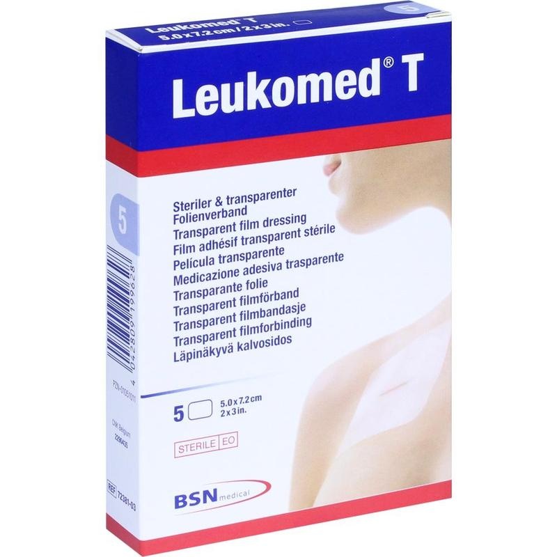 LEUKOMED transp.sterile Pflaster 5x7,2 cm
