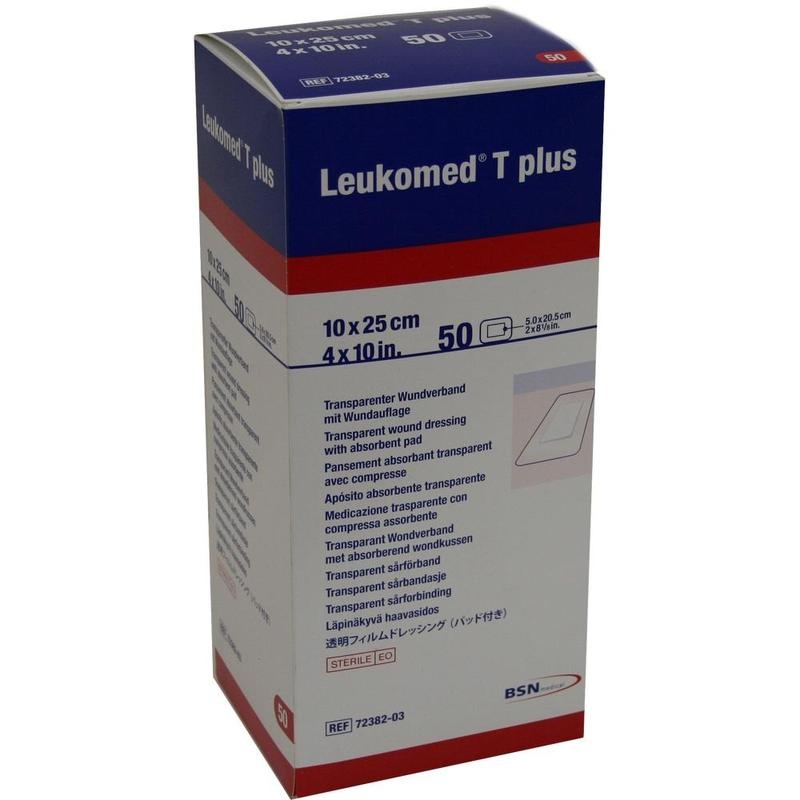 LEUKOMED transp.plus sterile Pflaster 10x25 cm