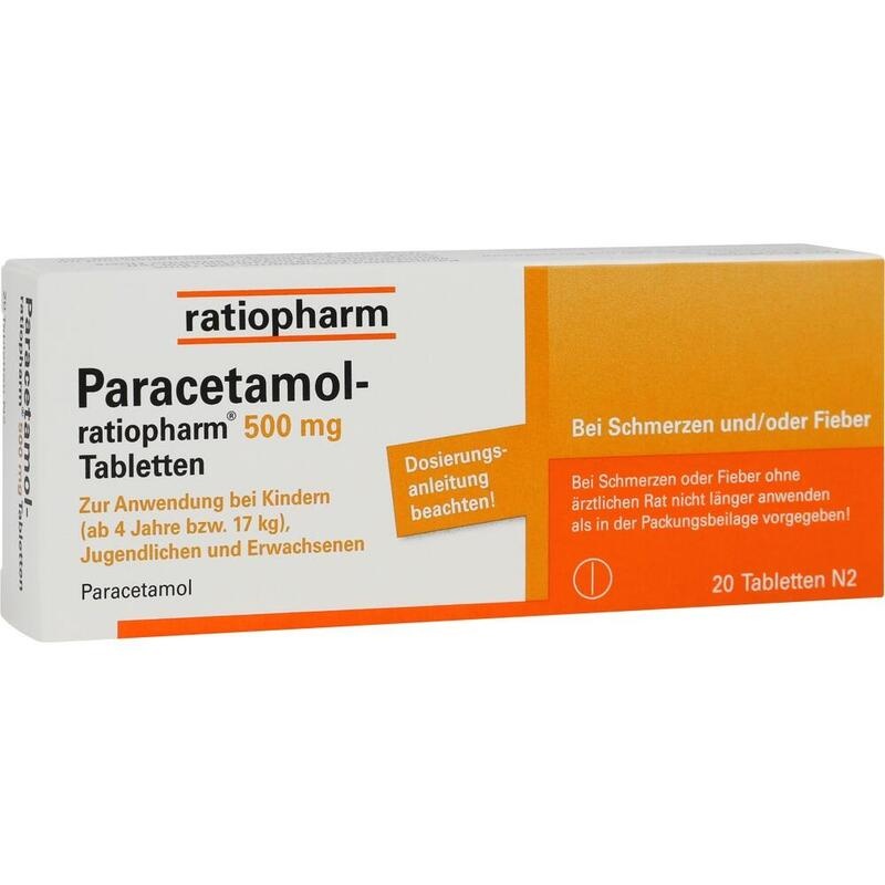 PARACETAMOL-ratiopharm 500 mg – Bei Kopfschmerzen, Zahnschmerzen & Fieber