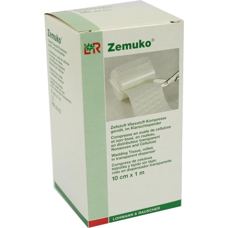 ZEMUKO Vliesstoff-Kompr.gerollt 10 cmx1 m