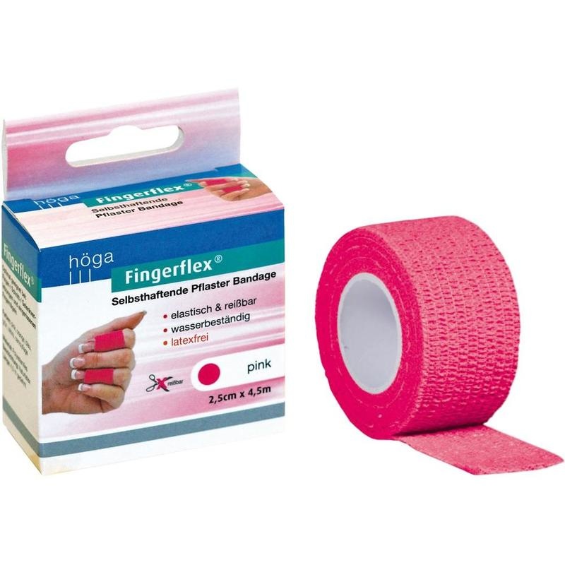 FINGERFLEX 2,5 cmx4,5 m pink latexfrei