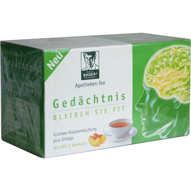 BADERS Apotheken Tee Gedächtnis Filterbeutel