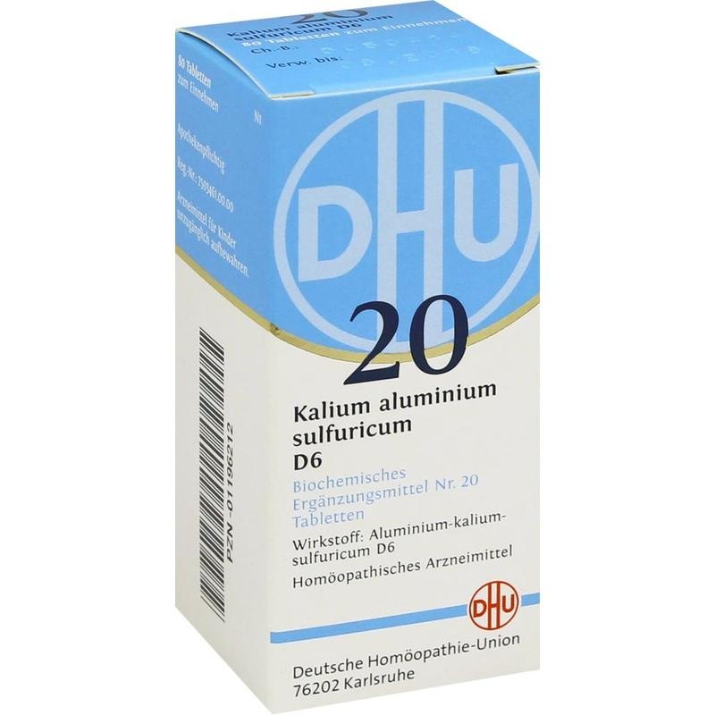 BIOCHEMIE DHU 20 Kalium alum.sulfur.D 6 Tabletten