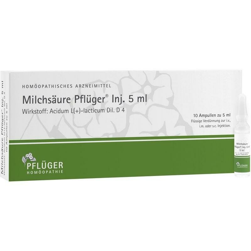 MILCHSÄURE Pflüger Injektionslösung 5 ml