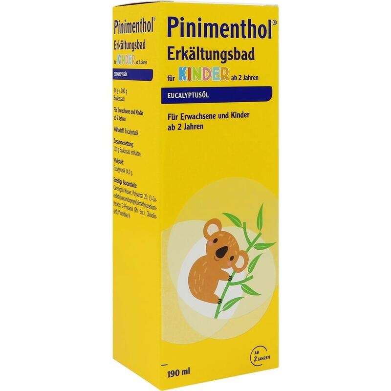 Pinimenthol Erkältungsbad für Kinder ab 2 Jahren – mit Eucalyptusöl