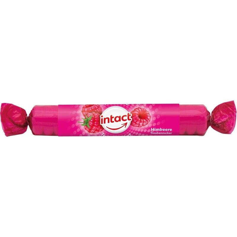 INTACT Traubenzucker Rolle Himbeere