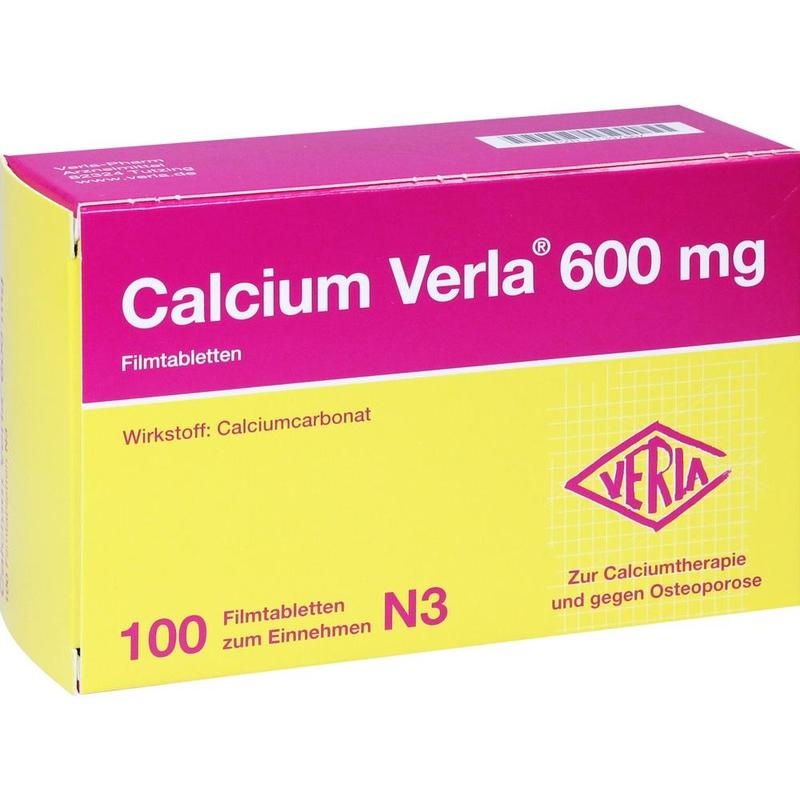 Calcium Verla 600 mg Filmtabletten – Bei Calciummangel & Osteoporose