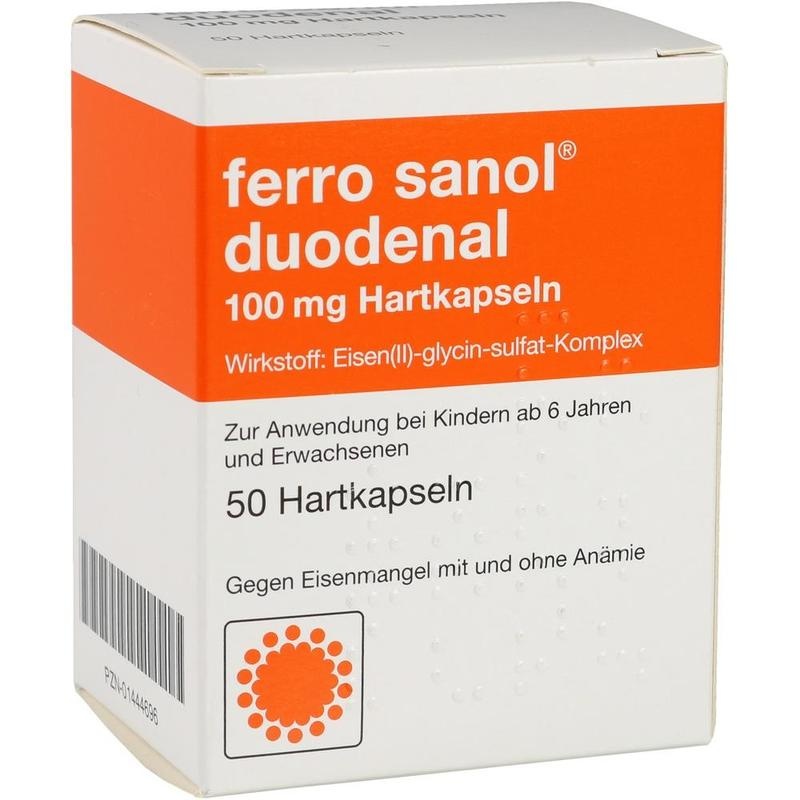 ferro sanol duodenal 100 mg Hartkapseln – Bei Eisenmangel, magenschonend