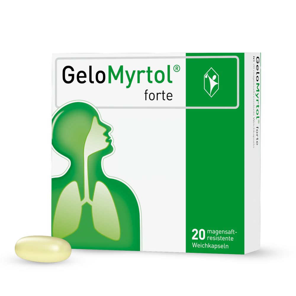 GeloMyrtol forte bei Bronchitis, Nasennebenhöhlenentzündung & festsitzendem Husten
