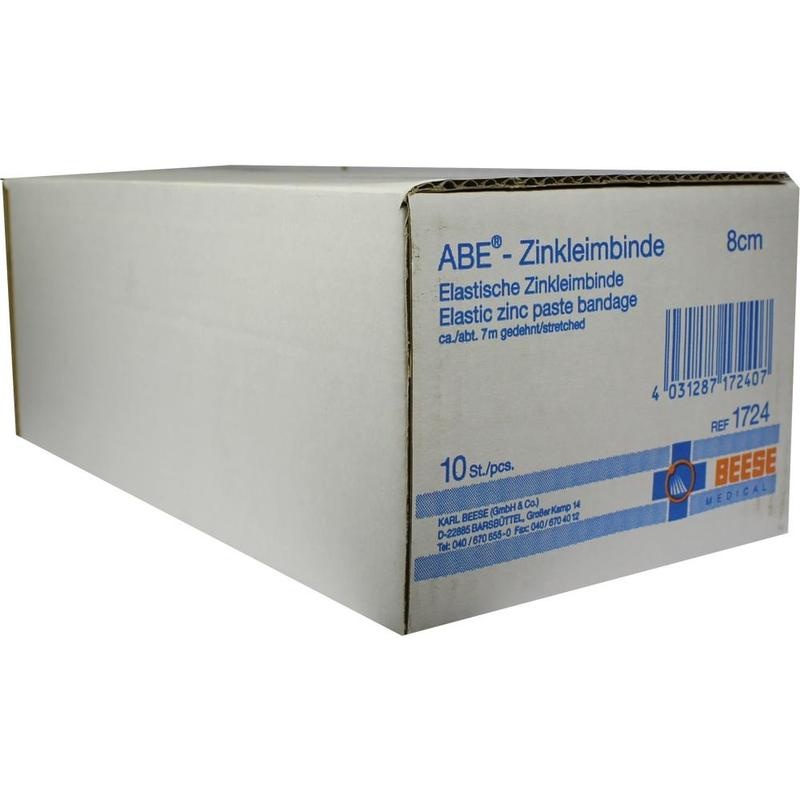 ABE ZINKLEIMBINDE elastisch 8 cmx7 m