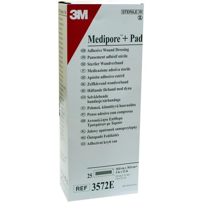 MEDIPORE+Pad steriler Wundverband 3572E 10x30 cm