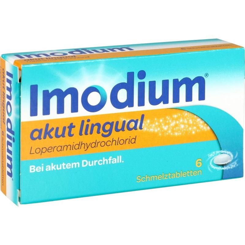 Imodium akut lingual – Bei Durchfall, schmilzt ohne Wasser auf der Zunge