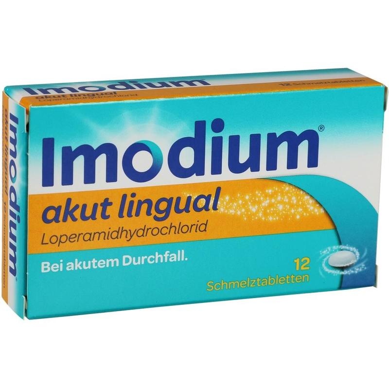 Imodium akut lingual – Bei Durchfall, schmilzt ohne Wasser auf der Zunge
