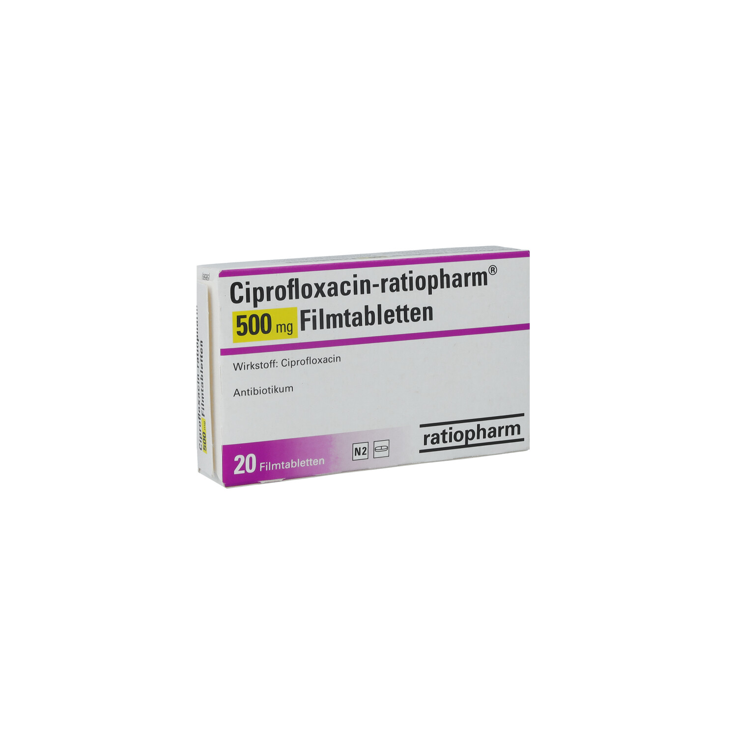 CIPROFLOXACIN-ratiopharm 500 mg Filmtabletten